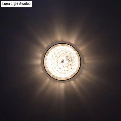 DecorBites™ DecorBites™ مصباح سقف LED من الكريستال الشفاف المطروق الشمالي للتركيب في الممرات