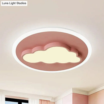 DecorBites™ DecorBites™ Nordic Cloud Metal Ceiling Lamp - Flush Mount for Child's Bedroom