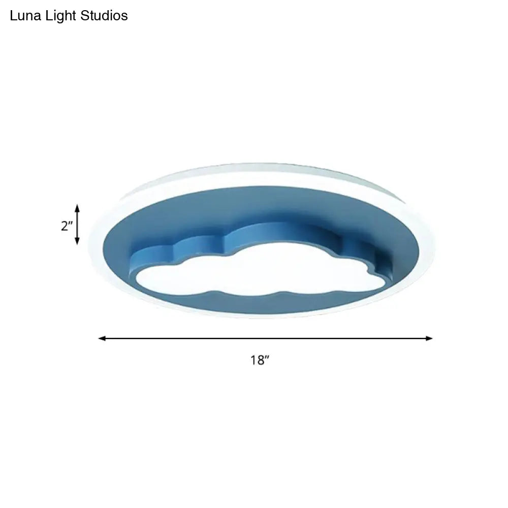 DecorBites™ DecorBites™ Nordic Cloud Metal Ceiling Lamp - Flush Mount for Child's Bedroom