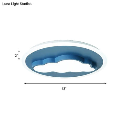 DecorBites™ DecorBites™ Nordic Cloud Metal Ceiling Lamp - Flush Mount for Child's Bedroom