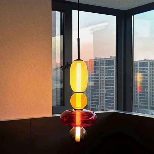 Nordic Colored Glass Pendant Light - Decorbites