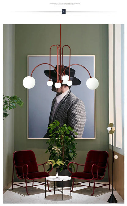 Nordic Comet Glass Ball Chandelier - Elegant Home Décor - Chandelier