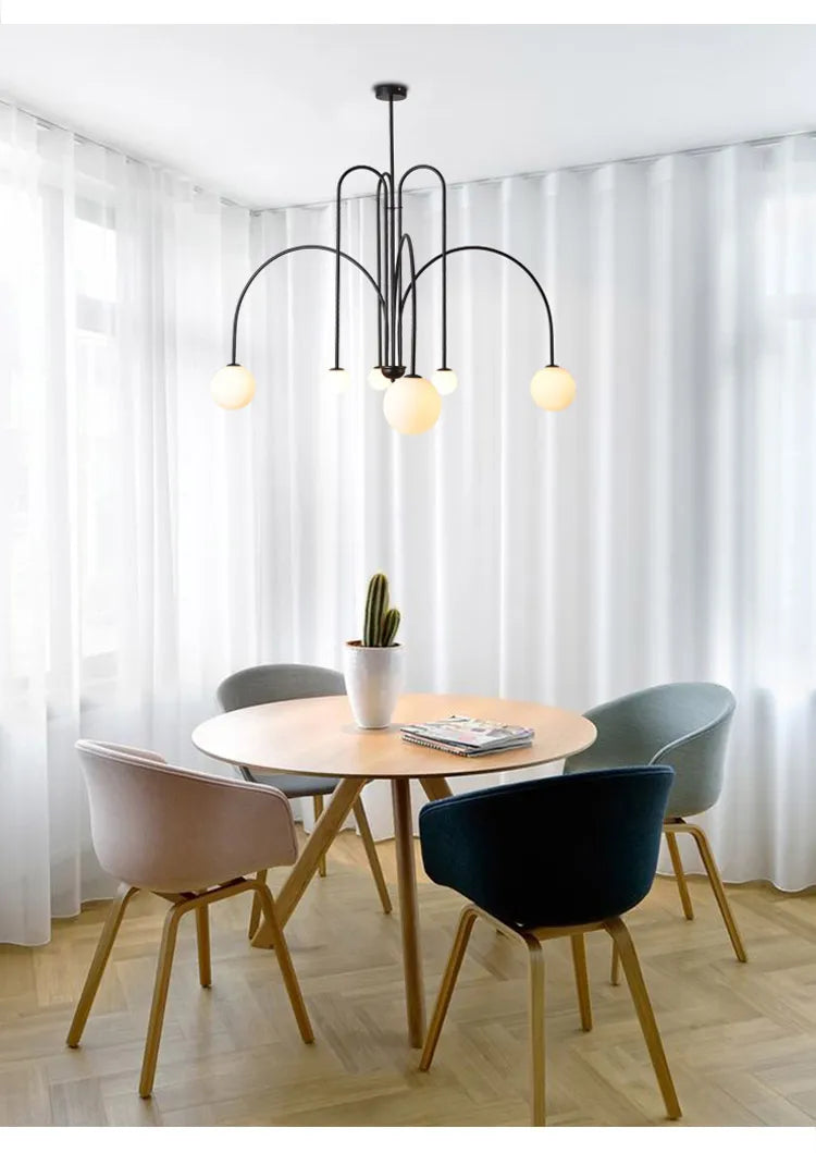 Nordic Comet Glass Ball Chandelier - Elegant Home Décor - Chandelier