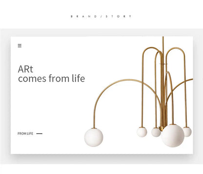 Nordic Comet Glass Ball Chandelier - Elegant Home Décor - Chandelier