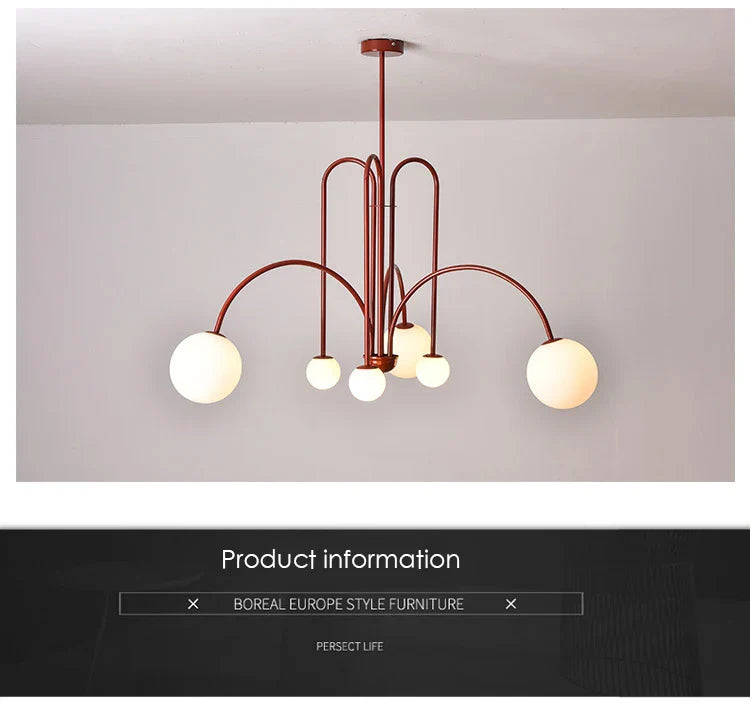 Nordic Comet Glass Ball Chandelier - Elegant Home Décor - Chandelier