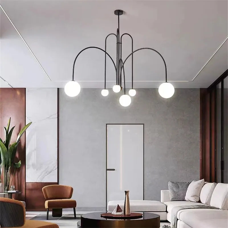 Nordic Comet Glass Ball Chandelier - Elegant Home Décor - Chandelier