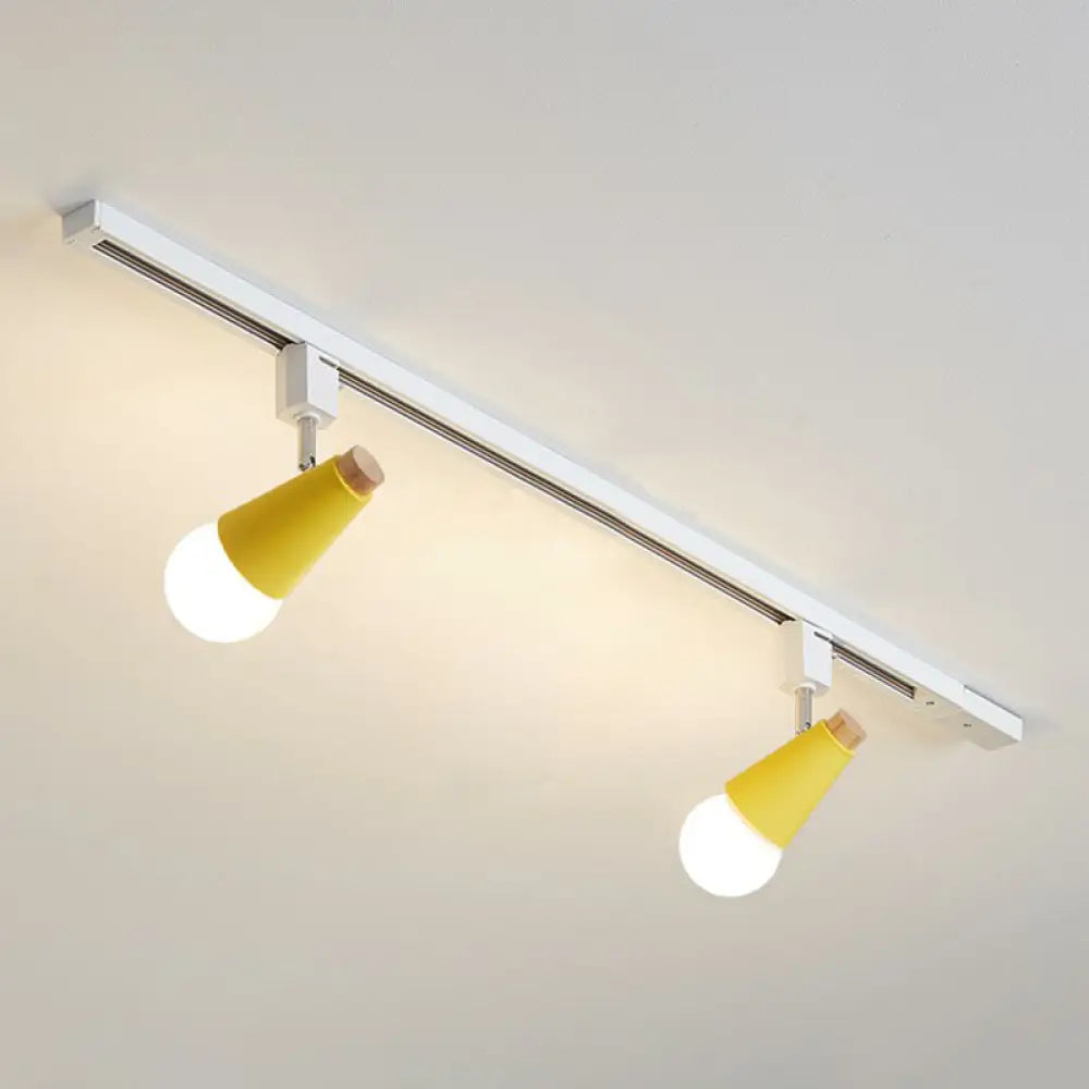DecorBites™ DecorBites™ Nordic Conical Semi Flush Track Light for Living Room Ceiling
