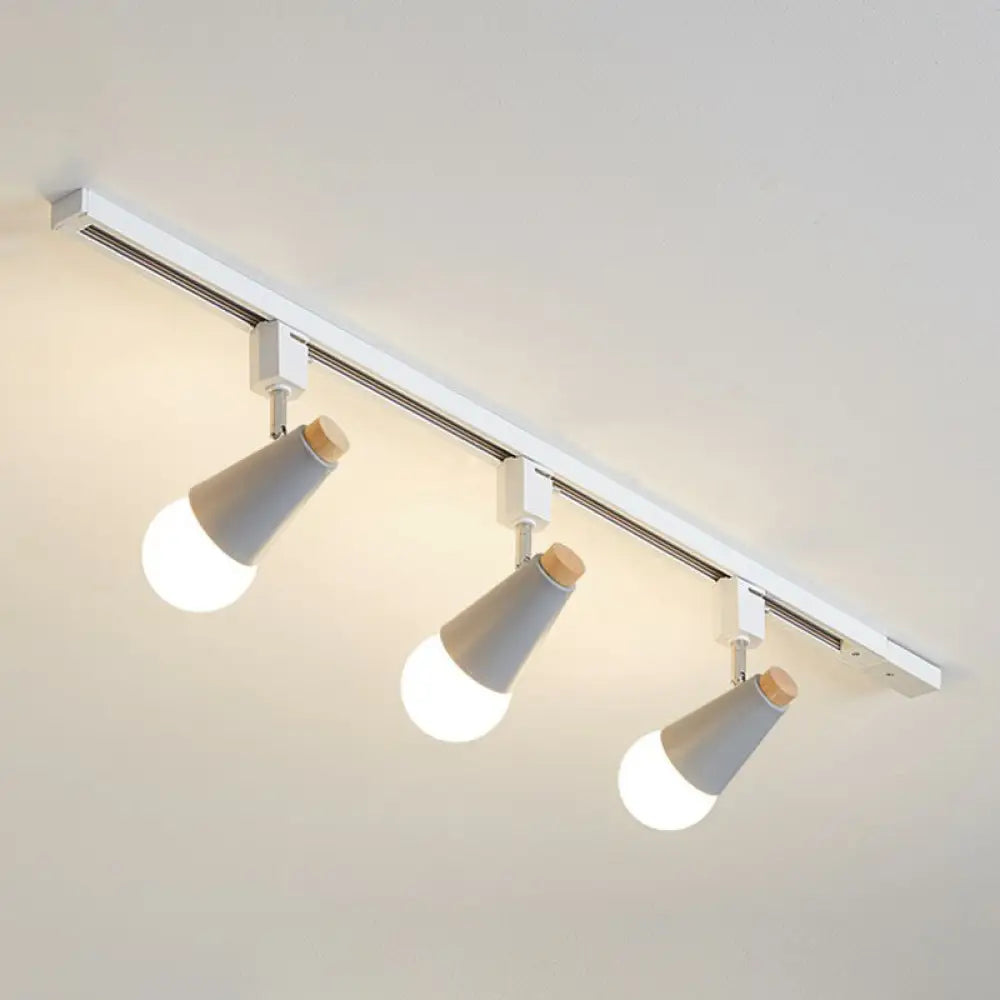 DecorBites™ DecorBites™ Nordic Conical Semi Flush Track Light for Living Room Ceiling