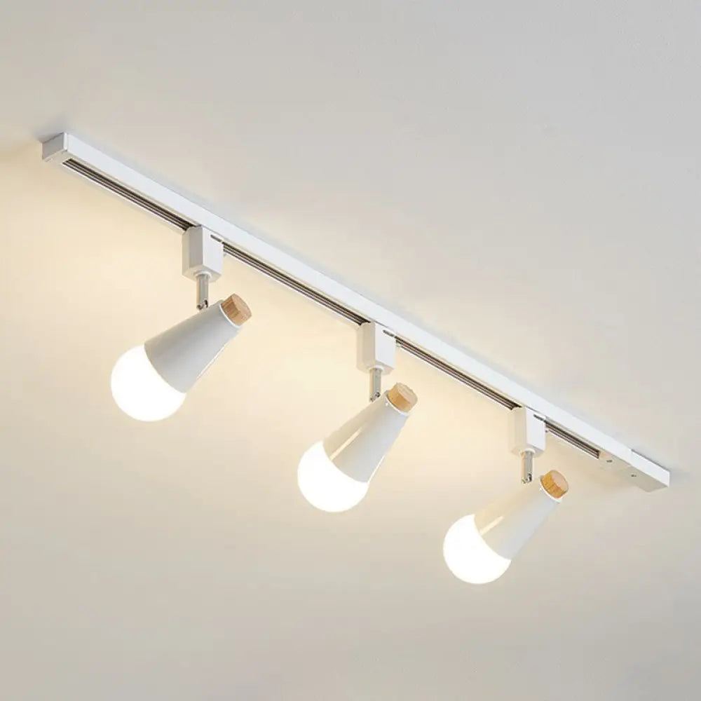 DecorBites™ DecorBites™ Nordic Conical Semi Flush Track Light for Living Room Ceiling