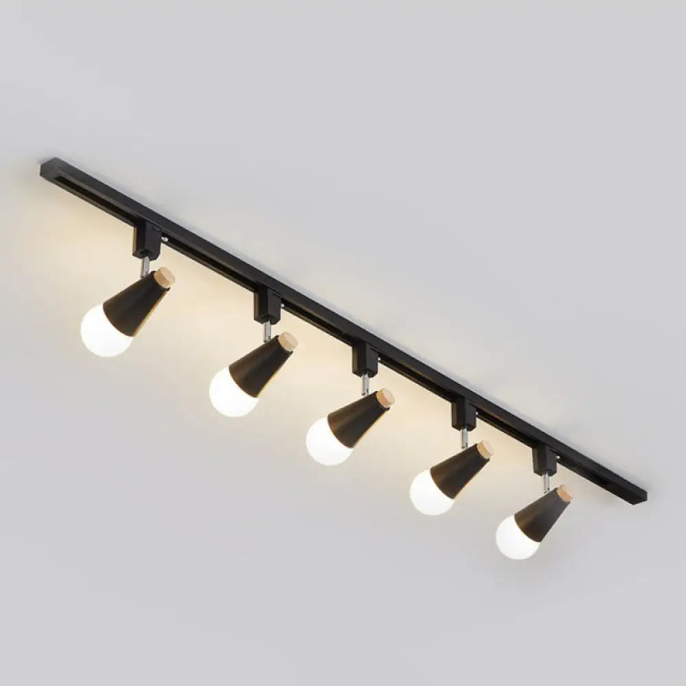 DecorBites™ DecorBites™ Nordic Conical Semi Flush Track Light for Living Room Ceiling
