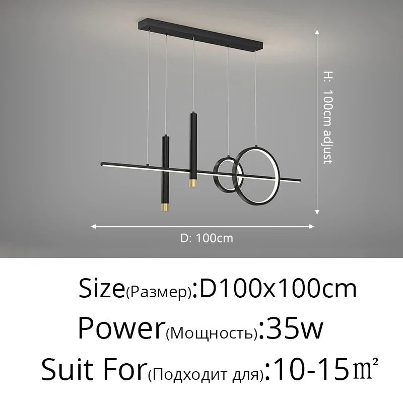Nordic Contemporary Metal LED Pendant Light - Decorbites