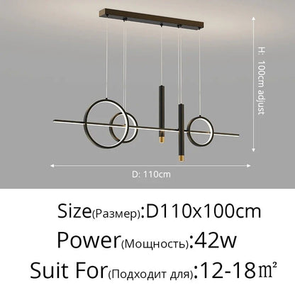 Nordic Contemporary Metal LED Pendant Light - Decorbites