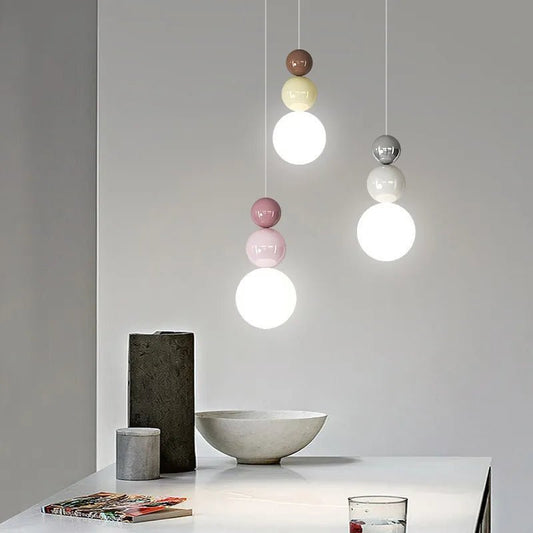 Nordic Cream Metal Pendant Light - Decorbites