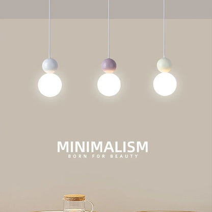 Nordic Cream Metal Pendant Light - Decorbites