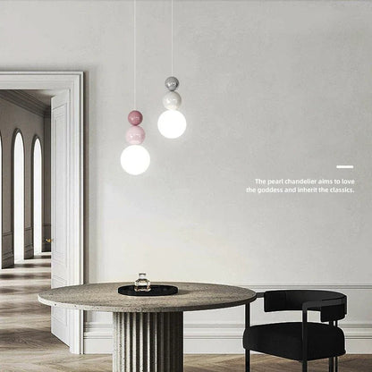 Nordic Cream Metal Pendant Light - Decorbites