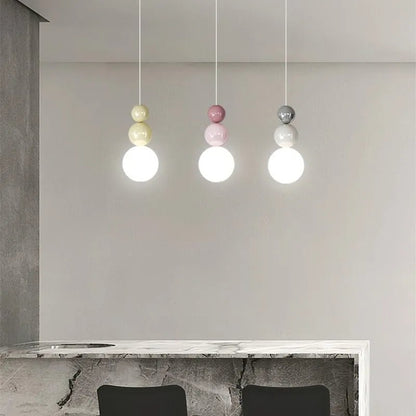 Nordic Cream Metal Pendant Light - Decorbites