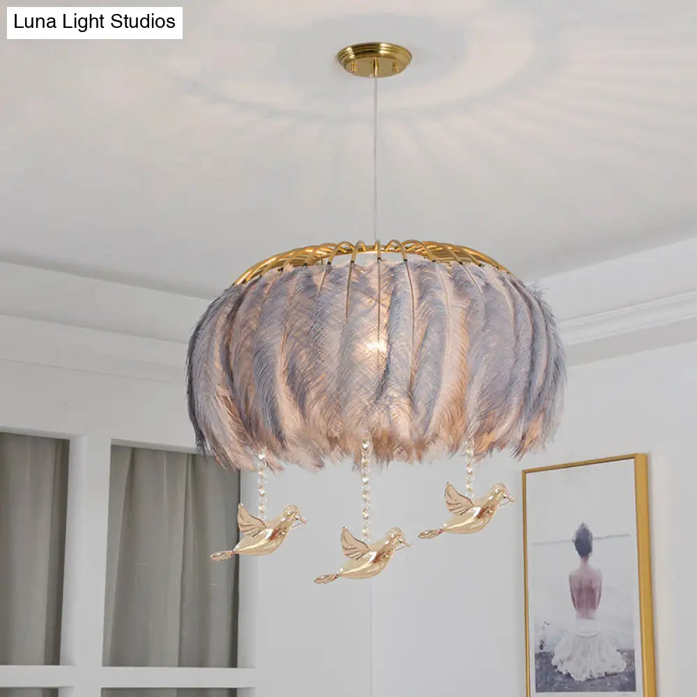 Nordic Feather Chandelier Pendant Light for Dining Room