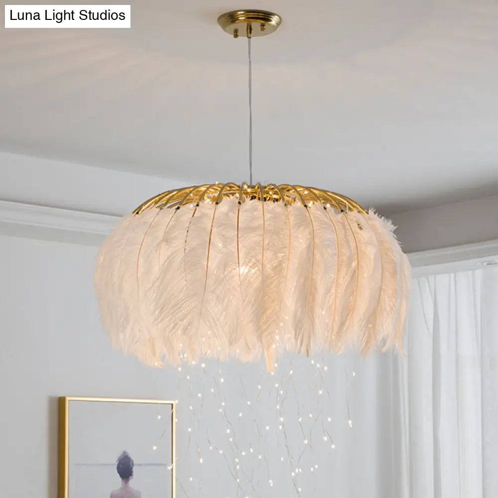 Nordic Feather Chandelier Pendant Light for Dining Room