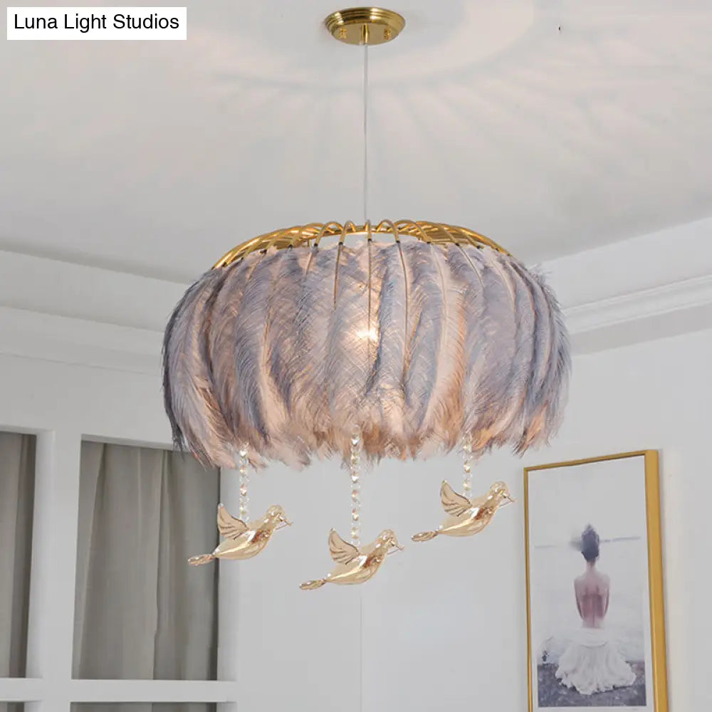 Nordic Feather Chandelier Pendant Light for Dining Room