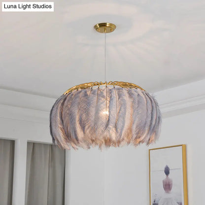 Nordic Feather Chandelier Pendant Light for Dining Room