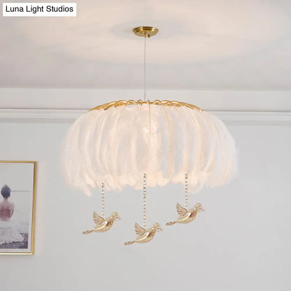 Nordic Feather Chandelier Pendant Light for Dining Room