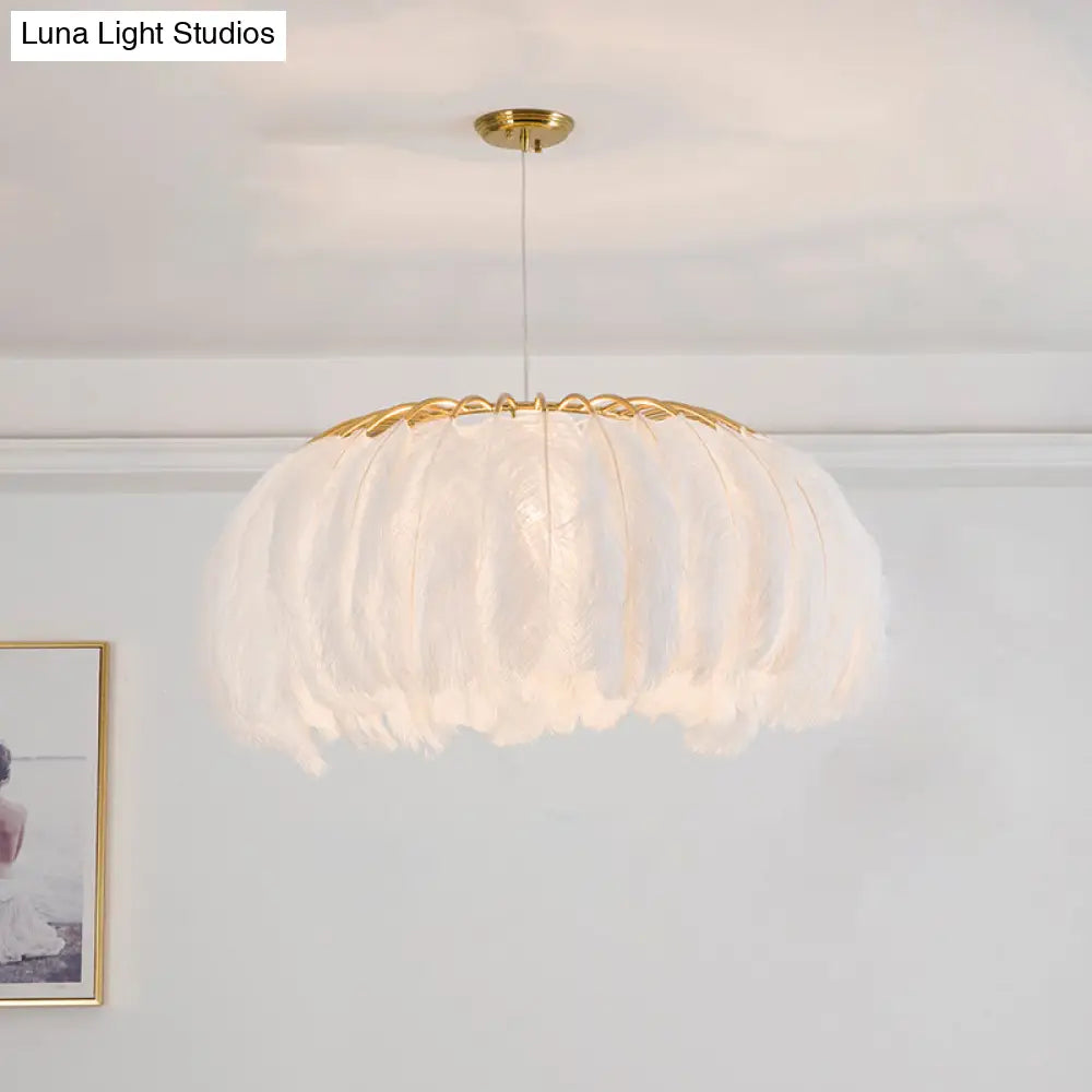 Nordic Feather Chandelier Pendant Light for Dining Room