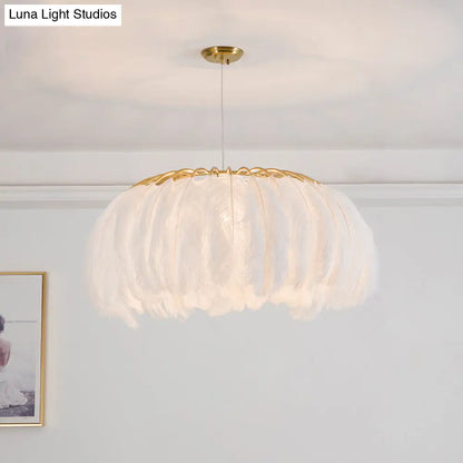 Nordic Feather Chandelier Pendant Light for Dining Room