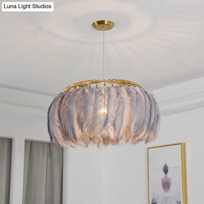 Nordic Feather Chandelier Pendant Light for Dining Room