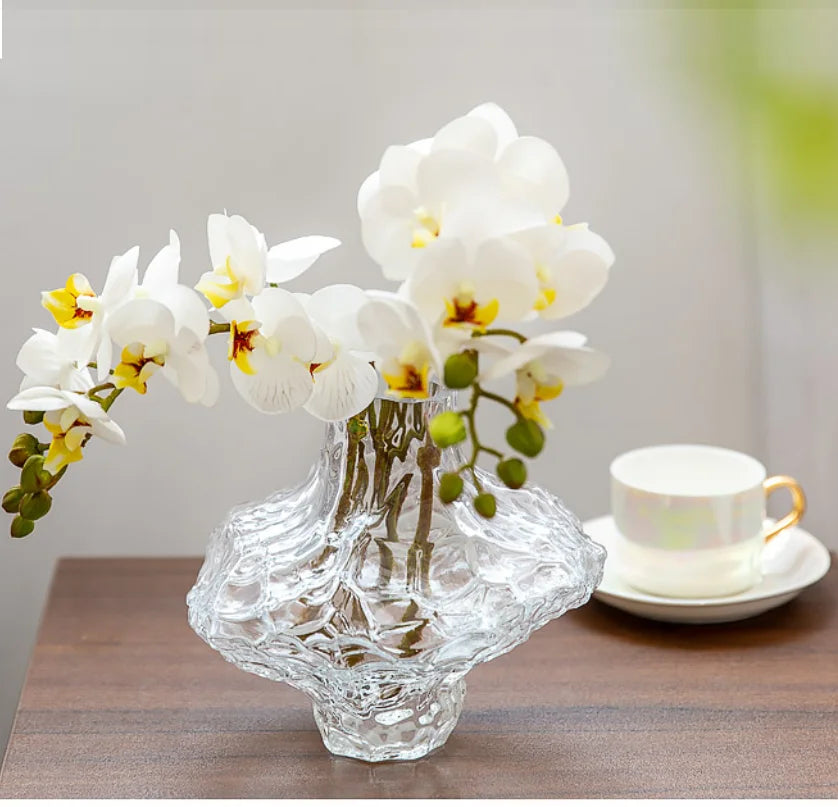 Nordic Frosting Glass Vase - Modern Home Decor - Vase