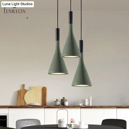 DecorBites™ DecorBites™ Nordic Funnel Style Pendant Light in Aluminum for Dining room Bed side Lighting