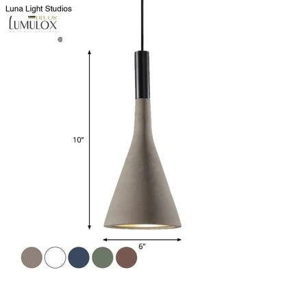 DecorBites™ DecorBites™ Nordic Funnel Style Pendant Light in Aluminum for Dining room Bed side Lighting
