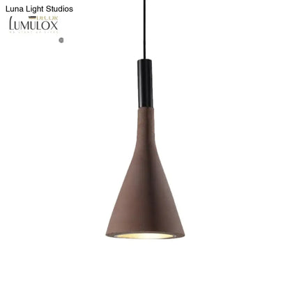 DecorBites™ DecorBites™ Nordic Funnel Style Pendant Light in Aluminum for Dining room Bed side Lighting