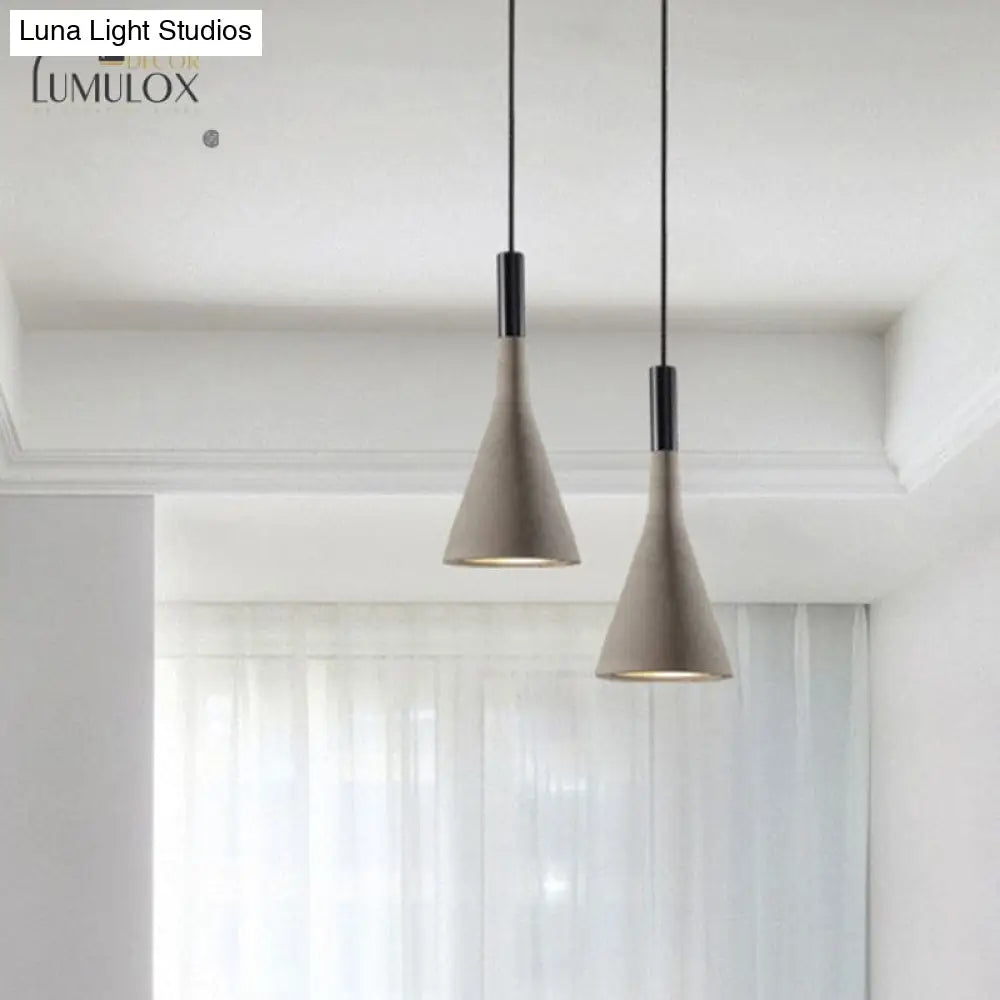 DecorBites™ DecorBites™ Nordic Funnel Style Pendant Light in Aluminum for Dining room Bed side Lighting