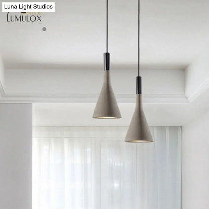 DecorBites™ DecorBites™ Nordic Funnel Style Pendant Light in Aluminum for Dining room Bed side Lighting