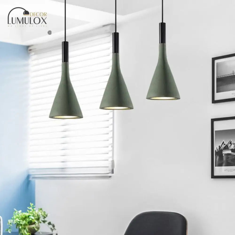 DecorBites™ DecorBites™ Nordic Funnel Style Pendant Light in Aluminum for Dining room Bed side Lighting
