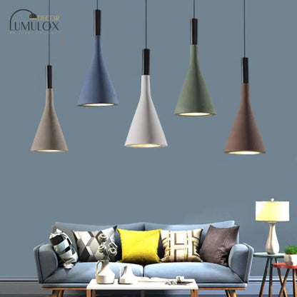 DecorBites™ DecorBites™ Nordic Funnel Style Pendant Light in Aluminum for Dining room Bed side Lighting