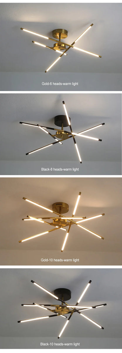 Nordic Geometry LED Chandelier with Remote Control - Chandelier