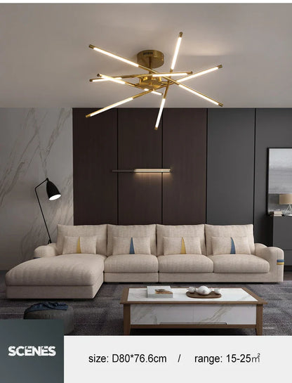 Nordic Geometry LED Chandelier with Remote Control - Chandelier