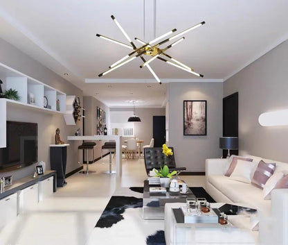 Nordic Geometry LED Chandelier with Remote Control - Chandelier