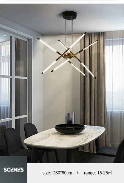 Nordic Geometry LED Chandelier with Remote Control - Chandelier