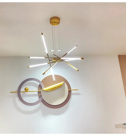Nordic Geometry LED Chandelier with Remote Control - Chandelier