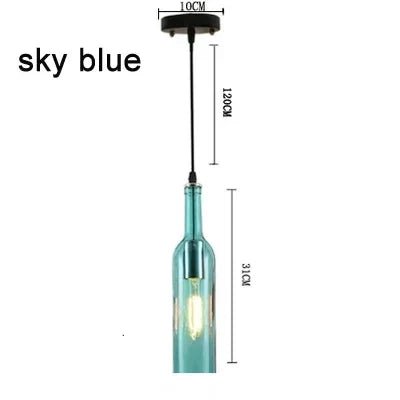 Nordic Glass Beer Bottle Pendant Light - Decorbites