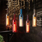 Nordic Glass Beer Bottle Pendant Light - Decorbites