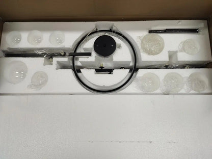 Nordic Glass Bubble LED Chandelier - Black - Chandelier