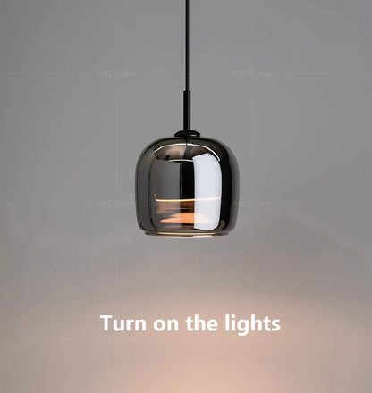 Nordic Glass LED Pendant Chandelier - Modern Luxury