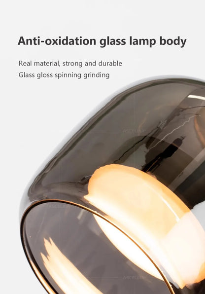 Nordic Glass LED Pendant Chandelier - Modern Luxury