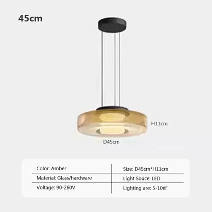 Nordic Glass Pendant Light in Green or Gray - Decorbites