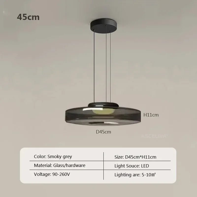 Nordic Glass Pendant Light in Green or Gray - Decorbites