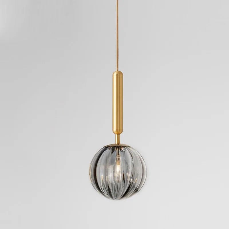 Nordic Glass Pendant Light With Painted Iron Finish - Decorbites