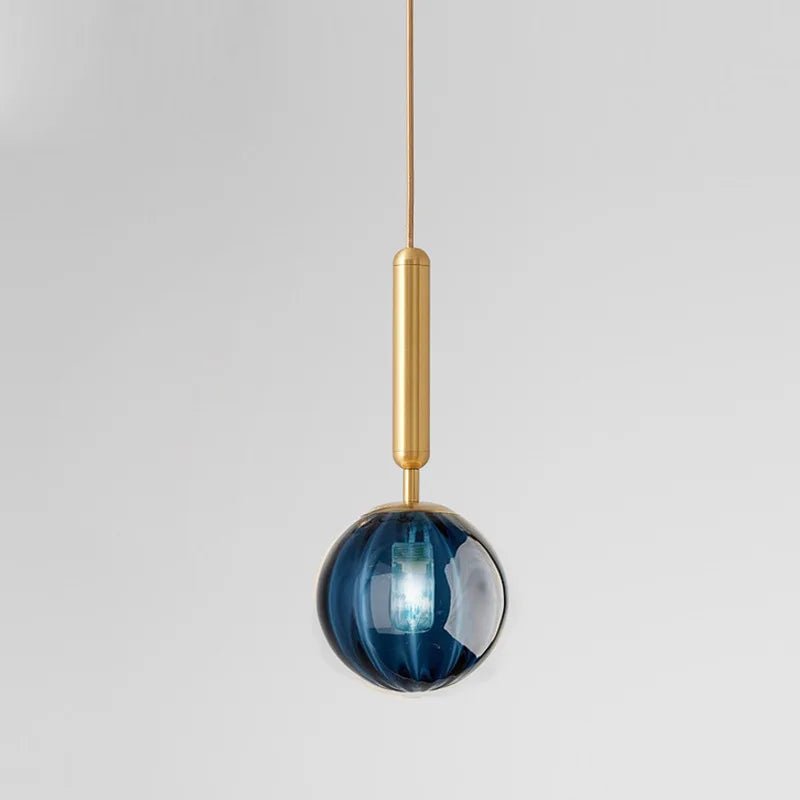 Nordic Glass Pendant Light With Painted Iron Finish - Decorbites